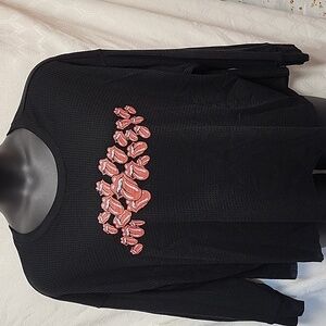 Torrid Rolling Stones Black Long Sleeve Crop Top